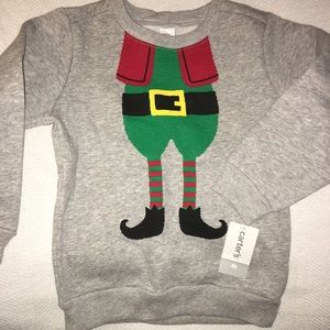 Christmas elf sweater.